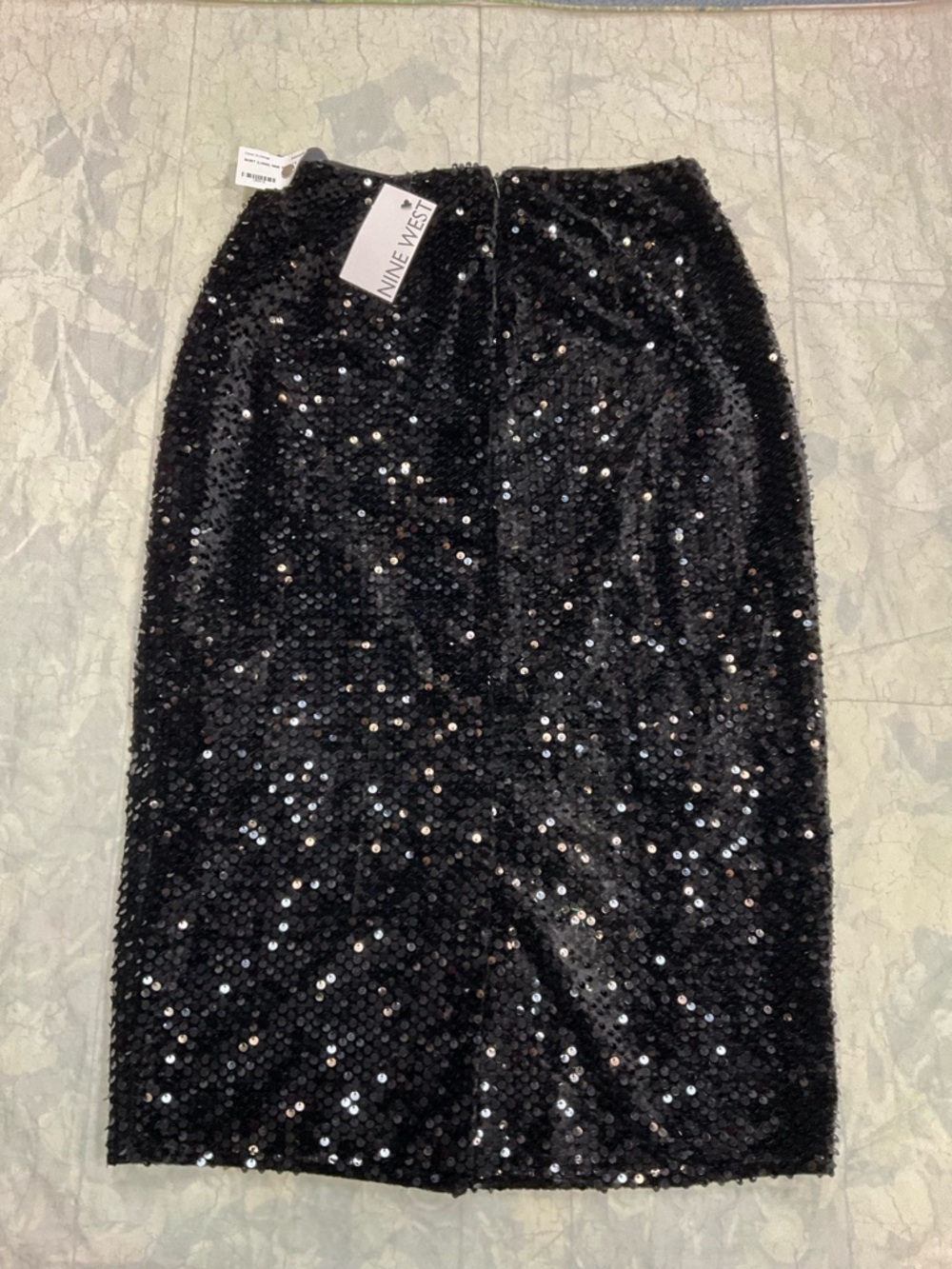 Nine West Black Sequin Pencil Skirt — Sparkling Slim Silhouette